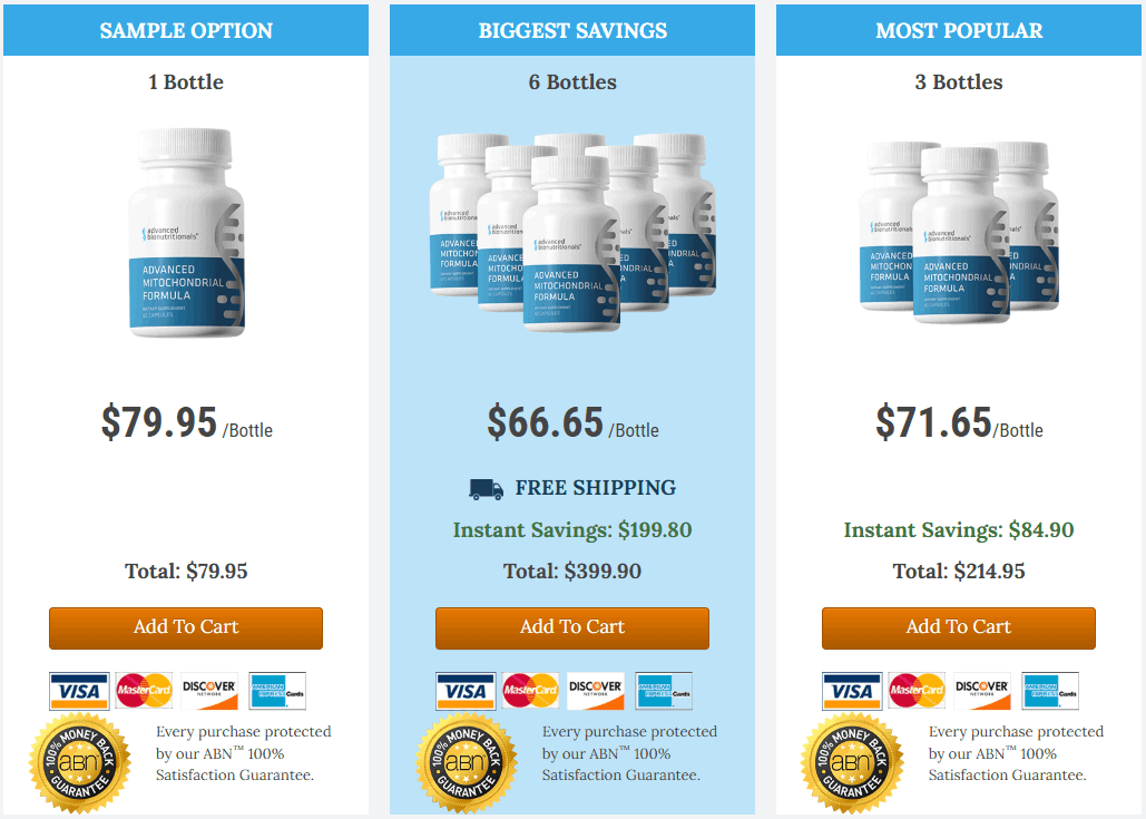 Advanced Mitochondrial Formula-pricing